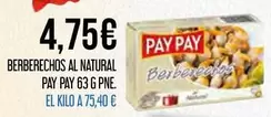 Pay pay - Berberechos Al Natural