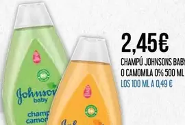 Johnson's - Champú Bab O Camomila 0%