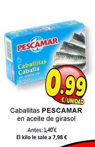 Pescamar - Caballitas En Aceite De Girasol