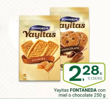 Fontaneda - Yayitas Con Miel O Chocolate