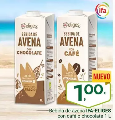 Ifa Eliges - Bebida De Avena Con Cafe O Chocolate