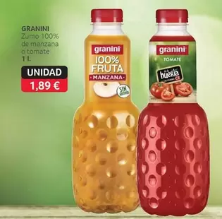 Granini - Zumo 100% De Manzana O Tomate