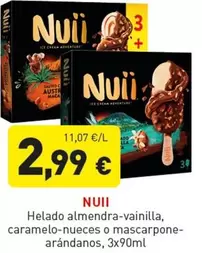 Nuii - Helado Almendra Vainilla/ Caramelo Nueces O Mascarpone Arandanos