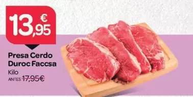 Presa Cerdo Duroc Faccsa