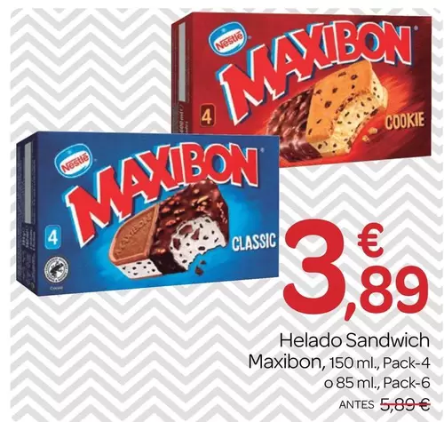 Nestlé - Helado Sandwich Maxibon