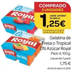 Royal - Gelatina De Fresa O Tropical 0% Azucar