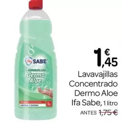 Ifa Sabe - Lavavajillas Concentrado Dermo Aloe
