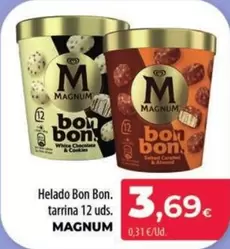 Magnum - Helado Bon Bon. Tarrina 12 Uds