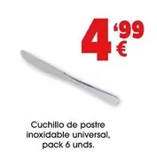 Cuchillo De Postre Inoxidable Universal