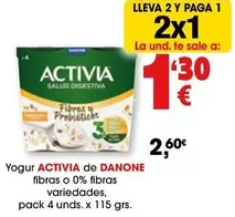 Activia - Yogur De Fibras O 0% Fibras