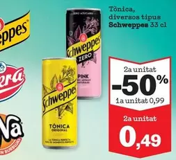 Schweppes - Tònica/ Diversos Tipus