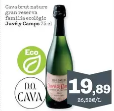 Juvé y Camps - Cava Brut Nature Gran Reserva Familia Ecologic