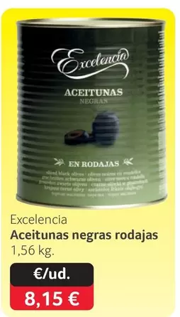 Excelencia - Aceitunas Negras Rodajas