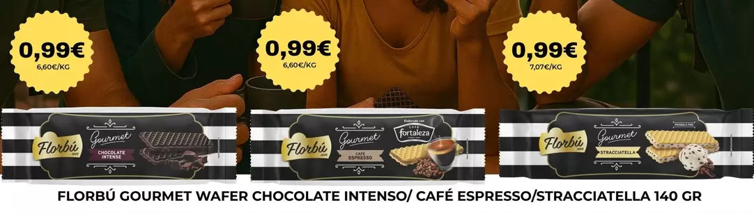 Florbu - Gourmet Wafer Chocolate Intenso/ Café Espresso/Stracciatella 