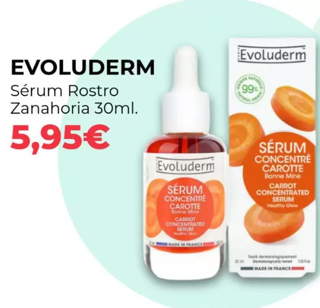 Evoluderm - Sérum Rostro Zanahoria 30ml  