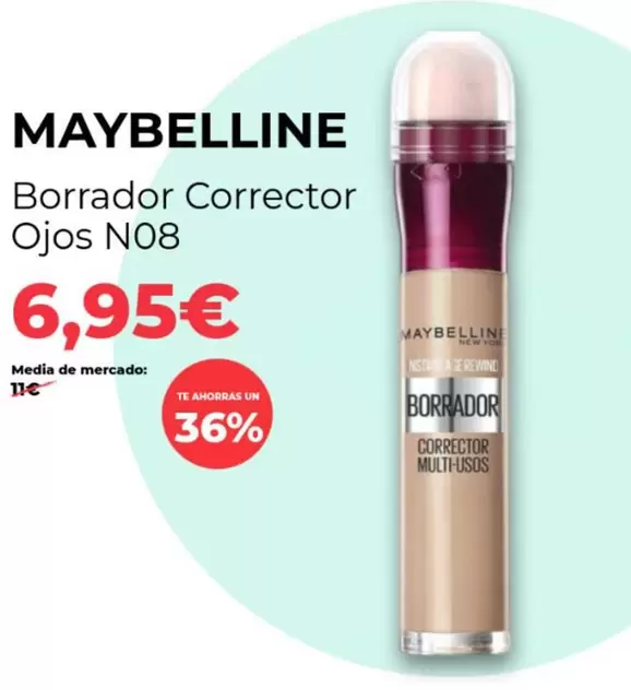 Maybelline - Borrador Corrector Ojos N08