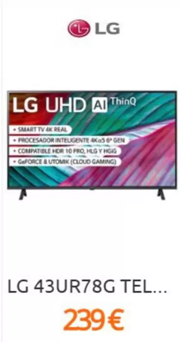 LG - 43UR78G TELET