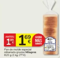 Milagros - Pan De Molde Especial Rebanada Gruesa