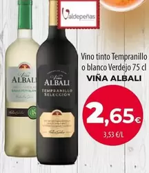 Viña Albali - Vino Tinto Tempranillo O Blanco Verdejo