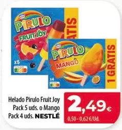 Nestlé - Helado Pirulo Fruit Joy Pack 5 Uds. O Mango Pack 4 Uds.