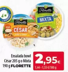 Florette - Ensalada Bowl César O Mixta