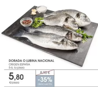 origen - Dorada O Lubina Nacional