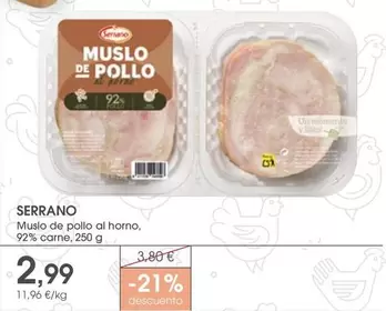 Serrano - Muslo De Pollo Al Horno