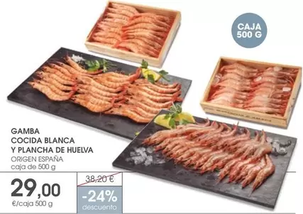 origen - Gamba Cocida Blanca Y Plancha De Huelva