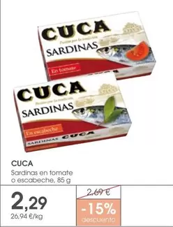 Cuca - Sardinas En Tomate O Escabeche