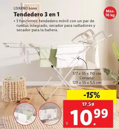 Livarno Home - Tendedero 3 En 1