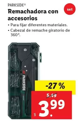 Parkside - Remachadora Con Accesorios