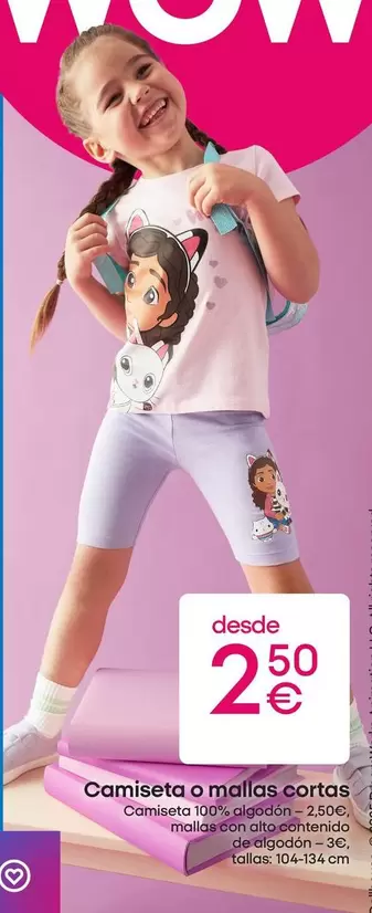 Camiseta O Mallas Cortas