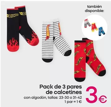 Pack De 3 Pares De Calcetines