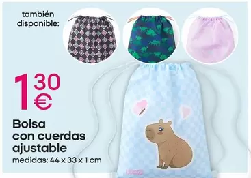 Bolsa Con Cuerdas Ajustable