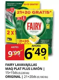 Fairy - Lavavajillas Maq Plat Plus Limon