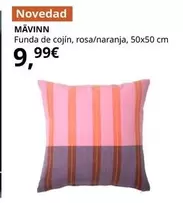 Mavinn - Funda De Cojín, Rosa/Naranja, 50x50 Xm 