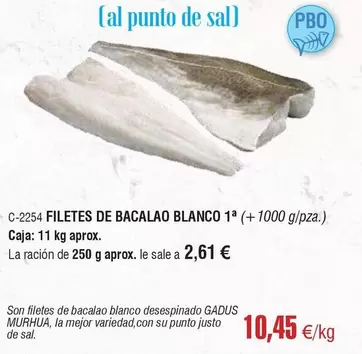 Blanco - Filetes De Bacalao