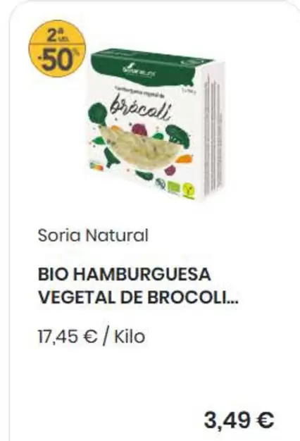 bio - Bio Hamburguesa Vegetal De Brocoli