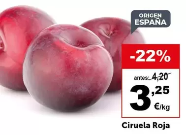 origen - Ciruela Roja