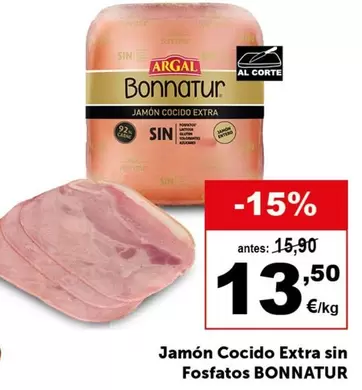 Bonnatur - Jamon Cocido Extra Sin Fosfatos