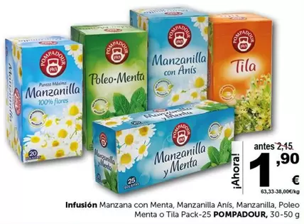 Pompadour - Infusión Manzana Con Menta