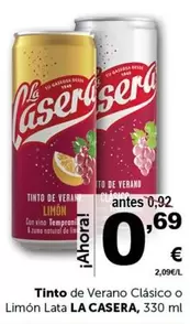 La Casera - Tinto De Verano Clasico O Limon