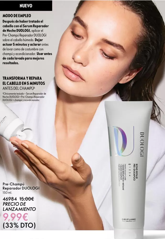 Oriflame - Pre Champu Reparador Duologi