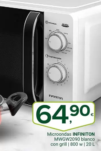 infiniton - Microondas Mwgw20009 Blanco