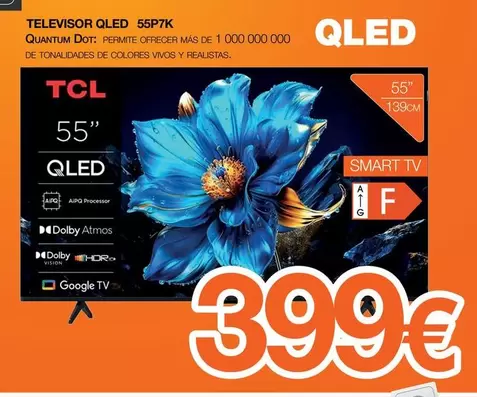 TCL - Televisor Qled 55p7k