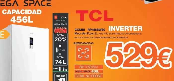 TCL - Combi RP456BWEO  Inverter