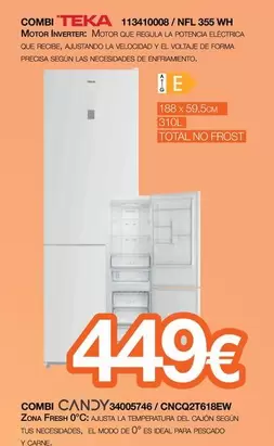 Teka - Combi 113410008/ Nfl 355 Wh