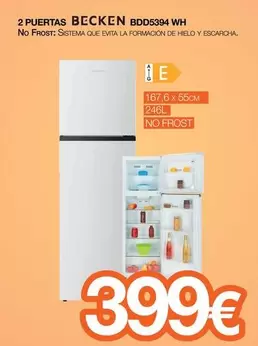 Becken - 2 Puertas Bdd5395 Wh