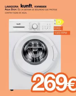 Kunft - Lavadora Kwm8806