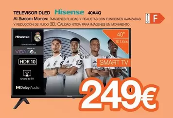 Hisense - Televisor Dled 40a4q